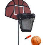 Trampoline Basketball Hoop Ring Backboard Ball Set