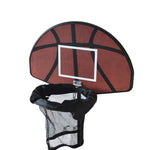 Trampoline Basketball Hoop Ring Backboard Ball Set