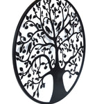 Black Tree of Life Wall Art Hanging Metal Iron Sculpture Garden 60cm
