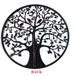Black Tree of Life Wall Art Hanging Metal Iron Sculpture Garden 60cm