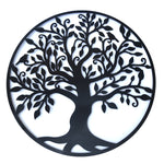 Black Tree of Life Wall Art Hanging Metal Iron Sculpture Garden 99cm