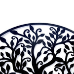Black Tree of Life Wall Art Hanging Metal Iron Sculpture Garden 99cm