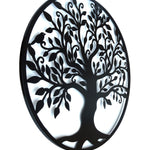 Black Tree of Life Wall Art Hanging Metal Iron Sculpture Garden 99cm