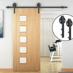 2M Big Spoke Wheel Sliding Barn Door Hardware