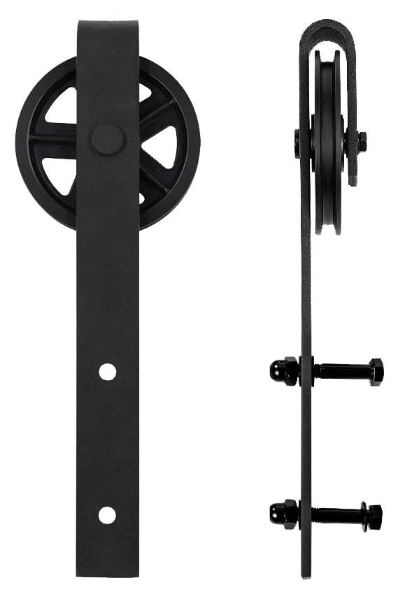 2M Big Spoke Wheel Sliding Barn Door Hardware