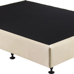 Palermo Queen Ensemble Bed Base Platinum Natural Sand Linen Fabric