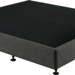 Palermo King Ensemble Bed Base Platinum Graphite Linen Fabric