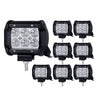 8pcs 4inch CREE LED Work Light Bar Flood Beam Offroad Lamp Save On 35W/45W Reverse