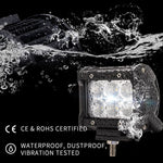 8pcs 4inch CREE LED Work Light Bar Flood Beam Offroad Lamp Save On 35W/45W Reverse