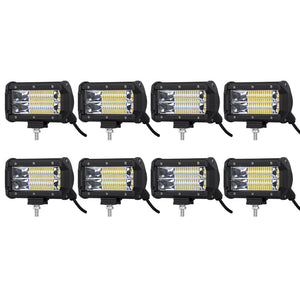 8X5 Inch Led Work Light Bar Flood Beam Reverse Driving Lights Offroad 4WD