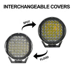 9 inch 225W CREE ROUND LED SPOT Driving Lights Off Road Spotlights BLACK