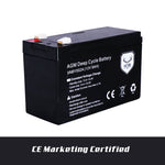 12V 9AH AMP Hour Battery AGM SLA Deep Cycle Dual Fridge Solar Power 12 VOLT