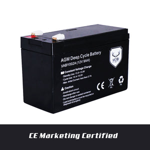 12V 9AH AMP Hour Battery AGM SLA Deep Cycle Dual Fridge Solar Power 12 VOLT