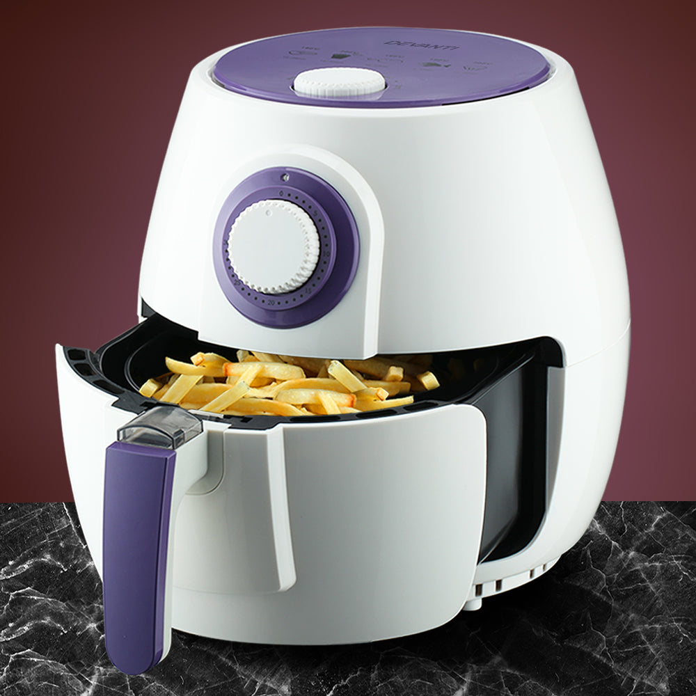 Devanti 4L Oil Free Air Fryer - White