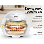 Devanti 13L Air Fryer Oven Cooker - White & Red