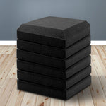 20pcs Studio Acoustic Foam Sound Absorption Proofing Panels 30x30cm Black Flat 