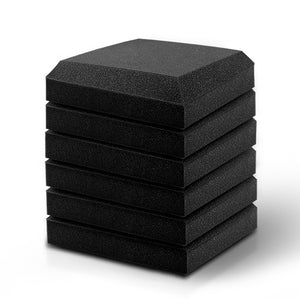 40pcs Studio Acoustic Foam Sound Absorption Proofing Panels 30x30cm Black Flat 