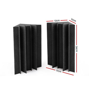 20pcs Studio Acoustic Foam Sound Absorption Proofing Panels Corner DIY