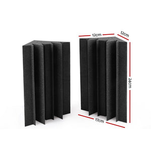 40pcs Studio Acoustic Foam Sound Absorption Proofing Panels Corner DIY