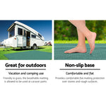 Weisshorn 4M X 2.5M Annex Matting Floor Mats Mesh Caravan Park Camping Green