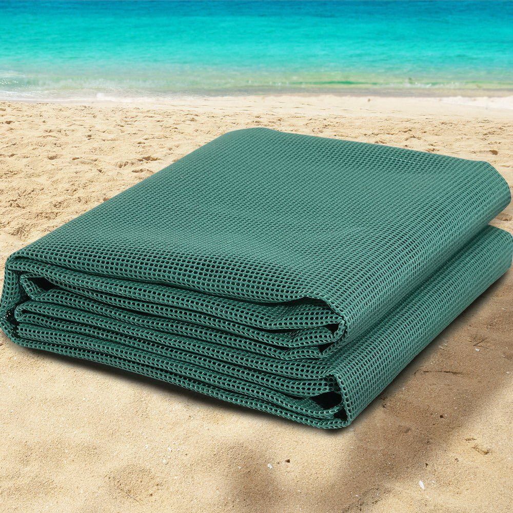 Weisshorn 5M X 2.5M Annex Matting Floor Mats Mesh Caravan Park Camping Green