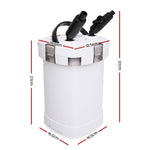 Giantz Aquarium External Canister Filter Aqua Fish Water Tank Sponge Pond 1250L