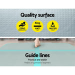 Everfit GoFun 4X1M Inflatable Air Track Mat Tumbling Floor Home Gymnastics Green