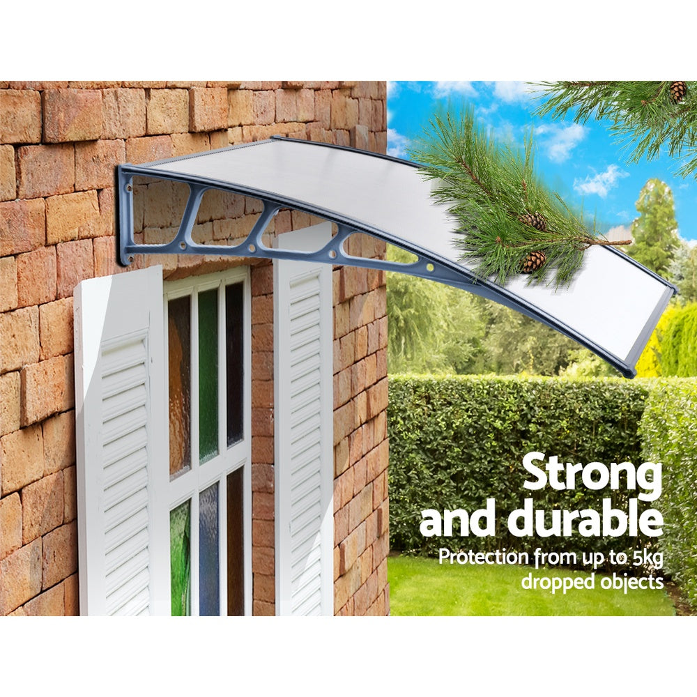 Instahut Window Door Awning Door Canopy Outdoor Patio Sun Shield 1.5mx1m DIY
