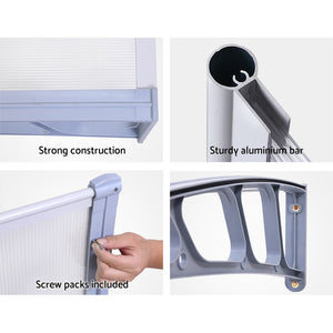 Instahut Window Door Awning Door Canopy Outdoor Patio Sun Shield 1.5mx1m DIY