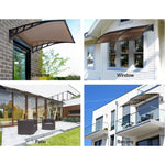 Instahut Window Door Awning Door Canopy Outdoor Patio Cover Shade 1.5mx2m DIY BR
