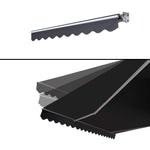 Instahut Retractable Outdoor Arm Awning 2.5 x 2M - Grey