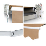Instahut 4M x 2.5M Outdoor Folding Arm Awning - Beige