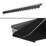 Instahut 5M x 3M Outdoor Folding Arm Awning - Grey