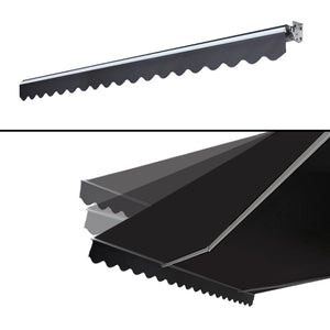 Instahut 5M x 3M Outdoor Folding Arm Awning - Grey