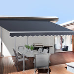 Instahut Motorised 2.5x2m Folding Arm Awning - Grey