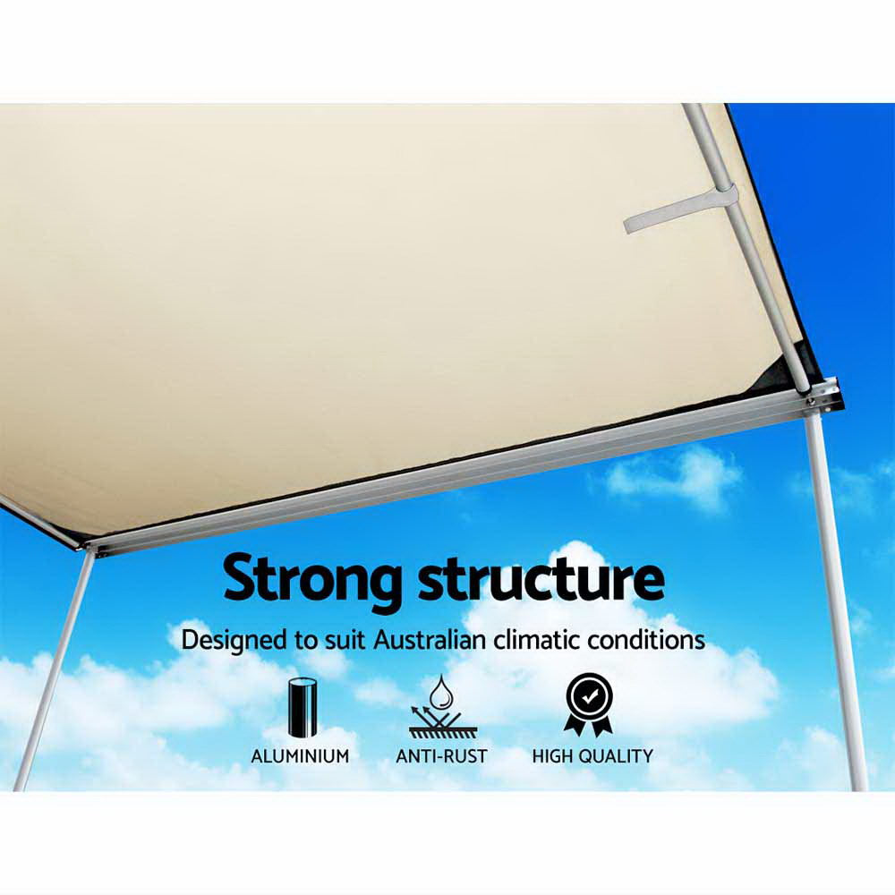 Car Shade Awning 2.5 x 3M - Beige