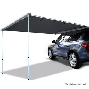 Car Shade Awning 2.5 x 3M - Charcoal Black