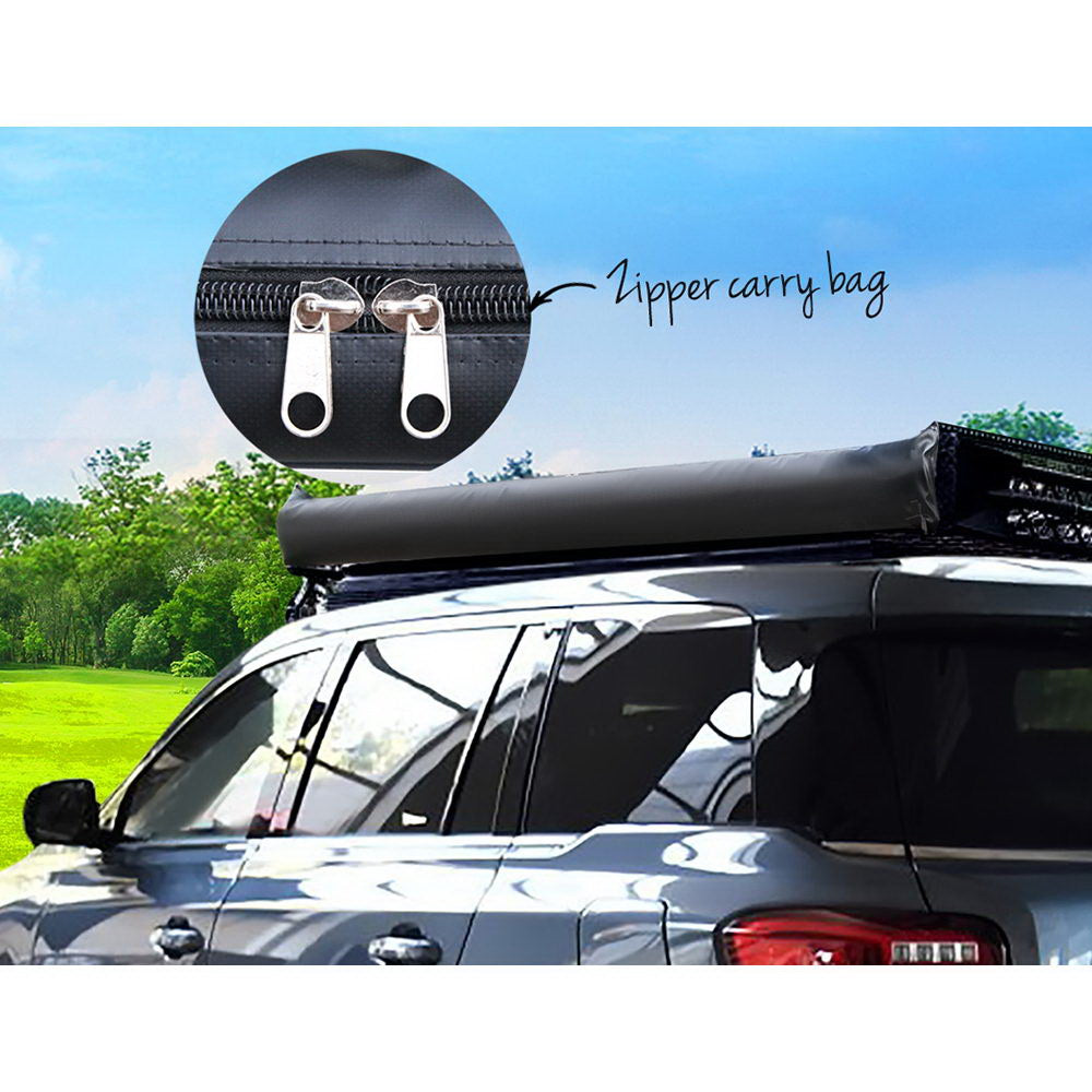 Car Shade Awning 2.5 x 3M - Charcoal Black