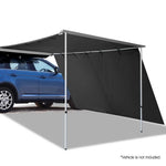 Weisshorn Car Shade Awning 2.5 X 3M W/ Extension 3 X 2M   Charcoal Black