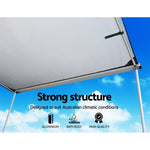 Weisshorn Car Shade Awning 2.5 x 3m - Grey