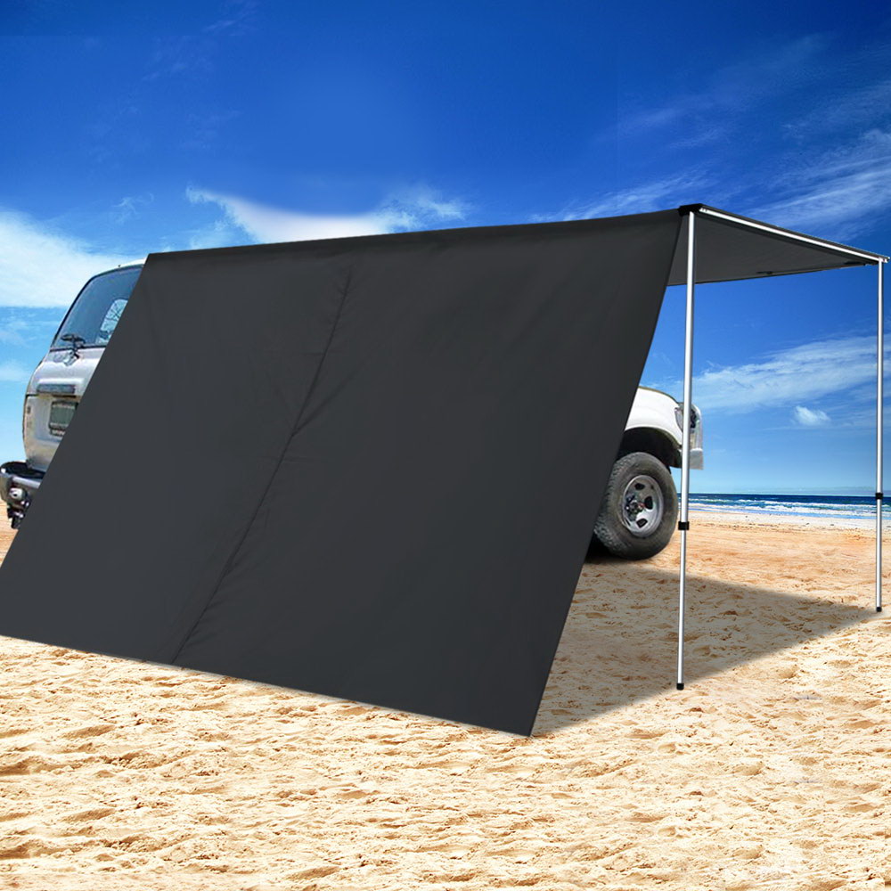 Car Shade Awning Extension 3 x 2M - Charcoal Black