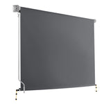 Instahut 2.7m x 2.5m Retractable Roll Down Awning - Grey