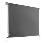 Instahut 3m x 2.5m Retractable Roll Down Awning - Grey