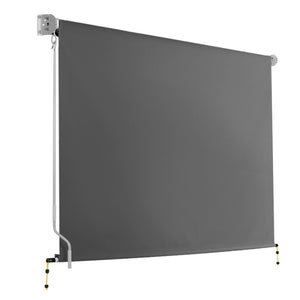 Instahut 3m x 2.5m Retractable Roll Down Awning - Grey