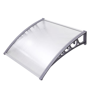 Instahut DIY Window Door Awning Transparent 1 x 1M