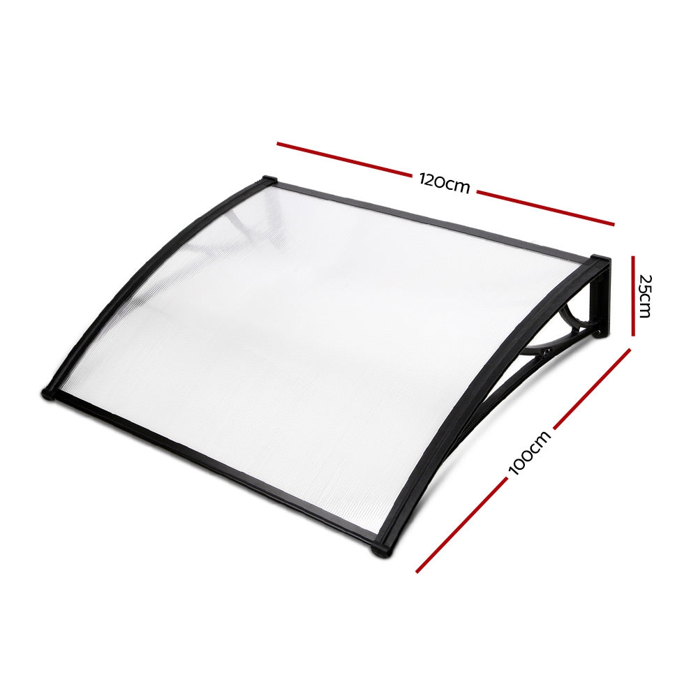 Instahut 1X1.2M Window Door Awning Canopy Rain Cover Sun Shield