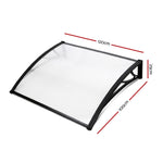Instahut 1X1.2M Window Door Awning Canopy Rain Cover Sun Shield