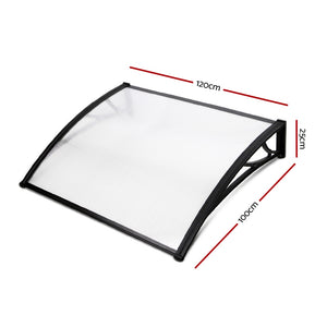 Instahut 1X1.2M Window Door Awning Canopy Rain Cover Sun Shield