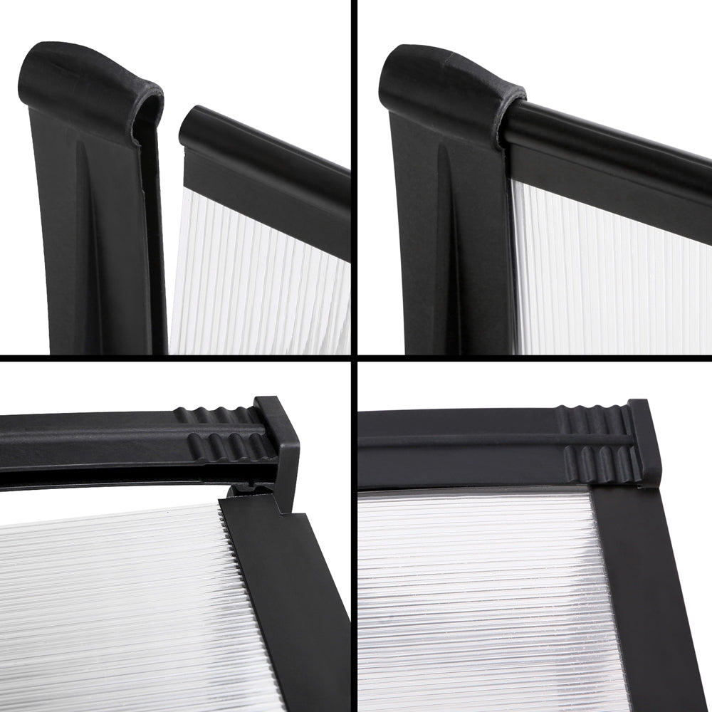 Instahut 1X1.2M Window Door Awning Canopy Rain Cover Sun Shield