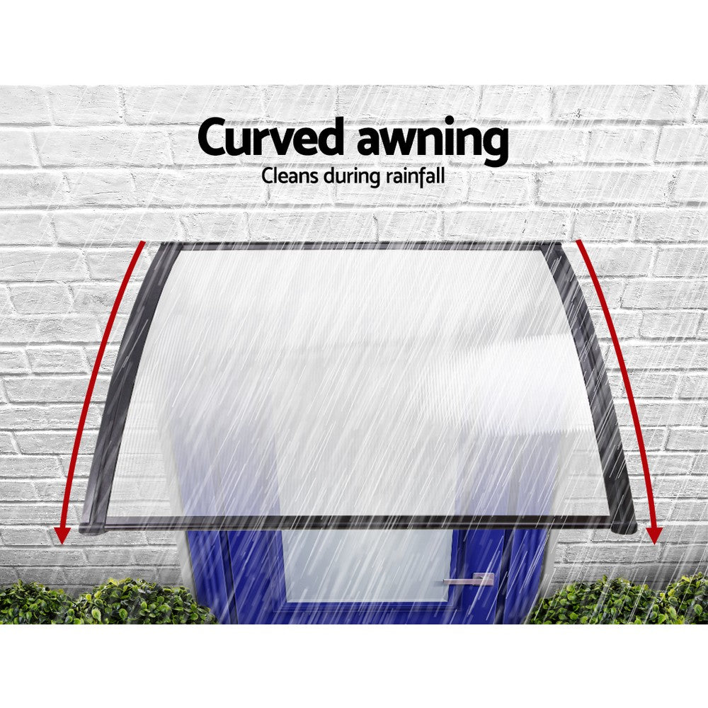 Instahut 1X1.5M Window Door Awning Canopy Rain Cover Sun Shield